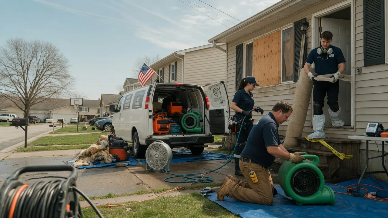Water Damage Restoration in Rhodes, MI near me